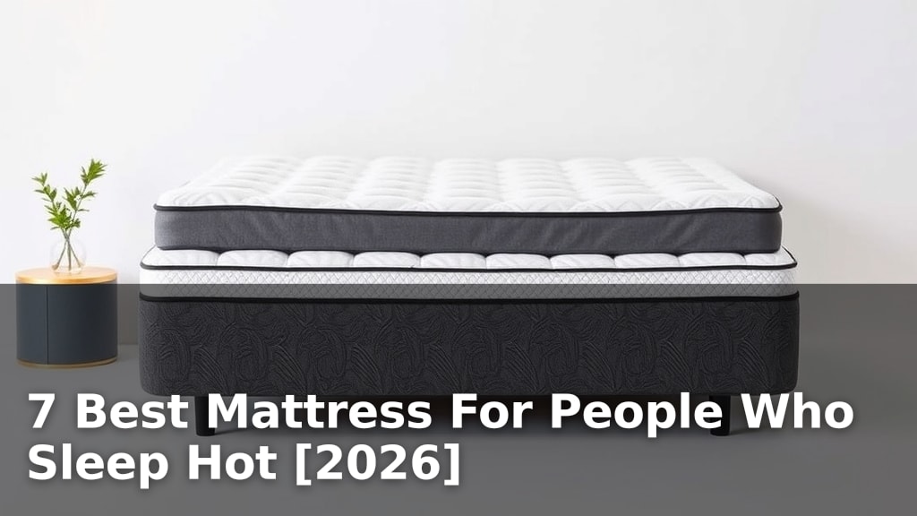 7 Best Mattress For People Who Sleep Hot [2026]