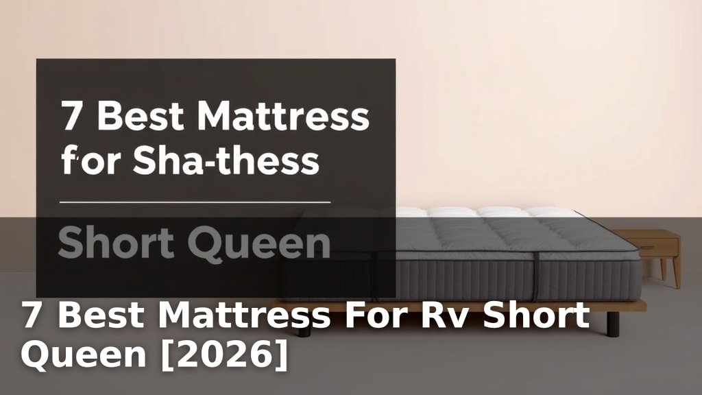 7 Best Mattress For Rv Short Queen [2026]