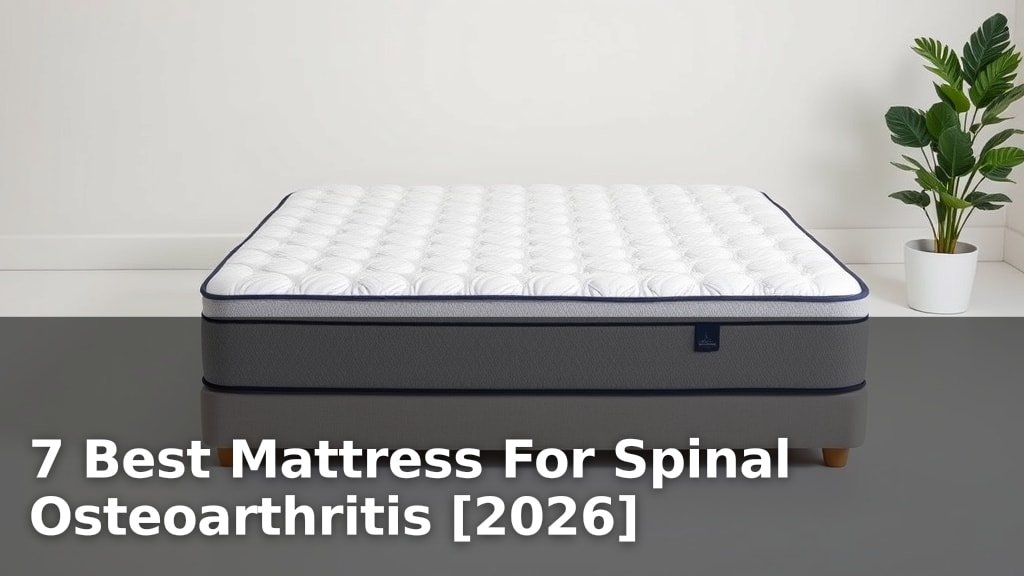 7 Best Mattress For Spinal Osteoarthritis [2026]