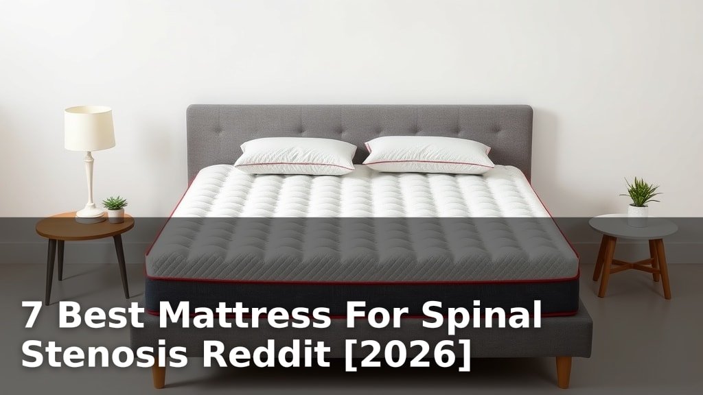 7 Best Mattress For Spinal Stenosis Reddit [2026]