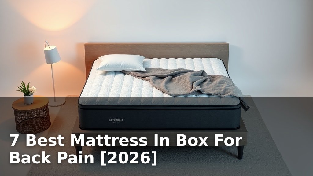 7 Best Mattress In Box For Back Pain [2026]