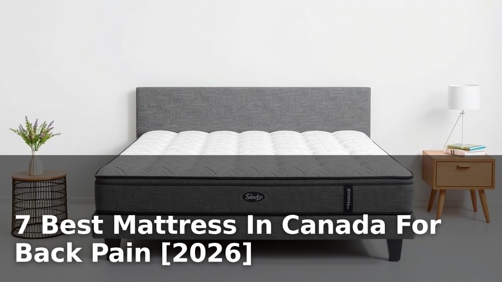 7 Best Mattress In Canada For Back Pain [2026]