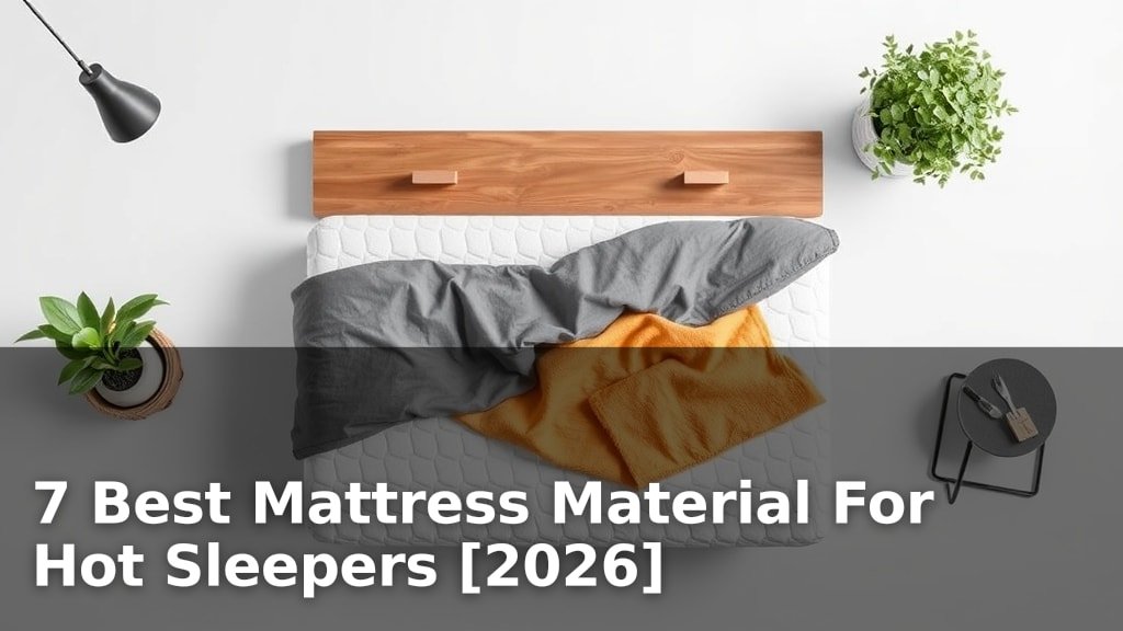7 Best Mattress Material For Hot Sleepers [2026]