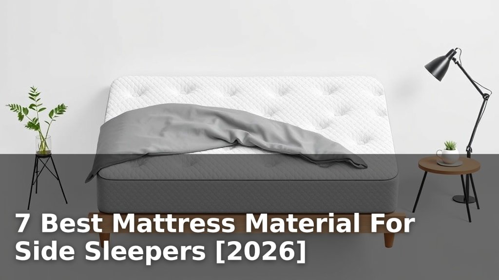 7 Best Mattress Material For Side Sleepers [2026]