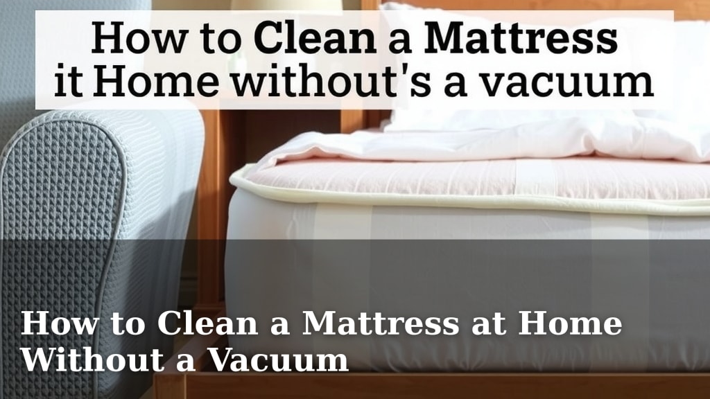 How to Clean a Mattress at Home Without a Vacuum