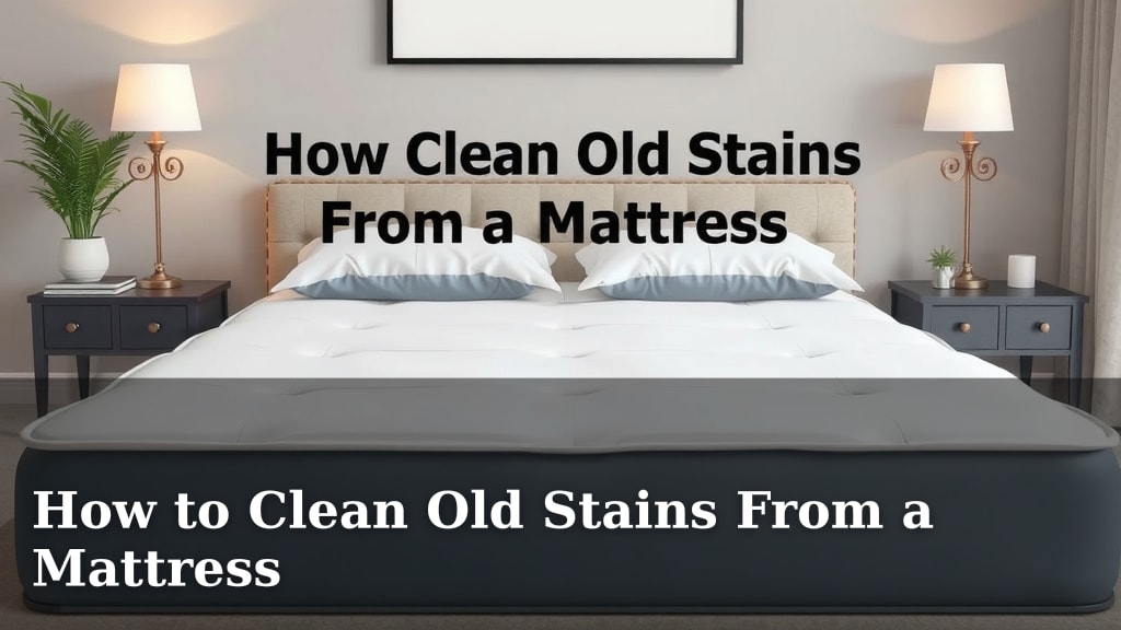 How to Clean Old Stains From a Mattress