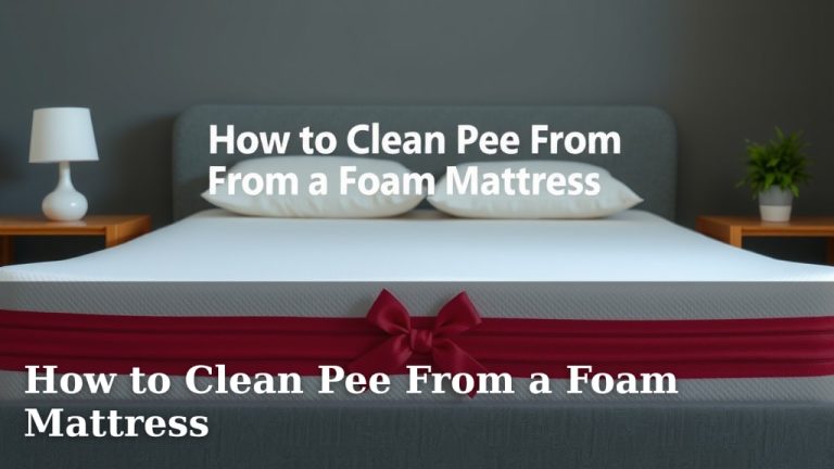 How to Clean Pee From a Foam Mattress