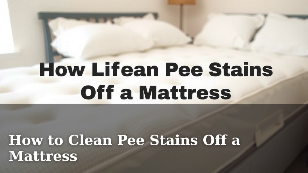 How to Clean Pee Stains Off a Mattress