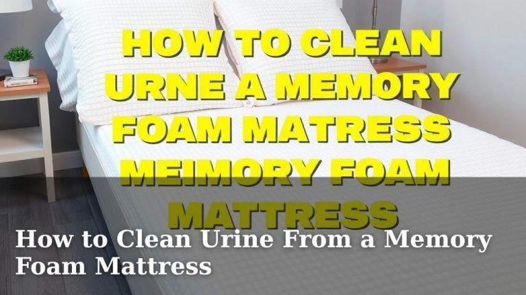 How to Clean Urine From a Memory Foam Mattress