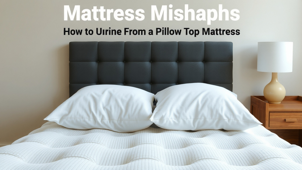 Tackling Mattress Mishaps: A Guide to Cleaning Pillow Tops