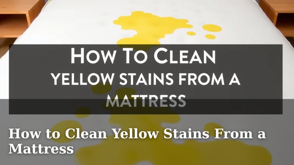 How to Clean Yellow Stains From a Mattress