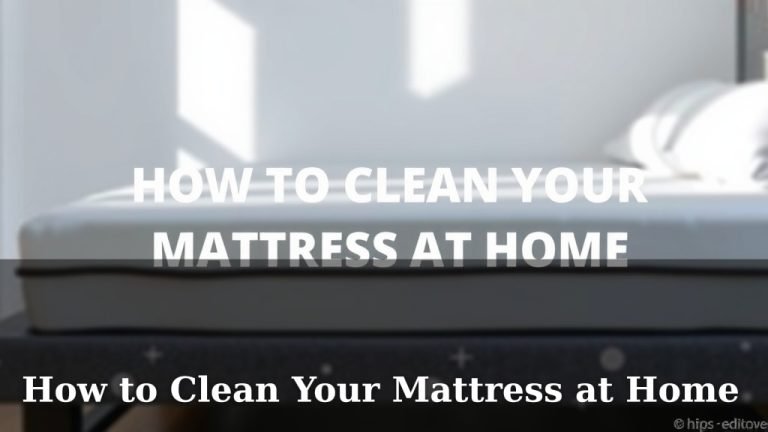 How to Clean Your Mattress at Home