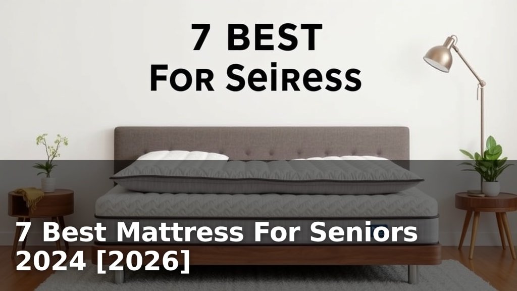 7 Best Mattress For Seniors 2024 [2026]
