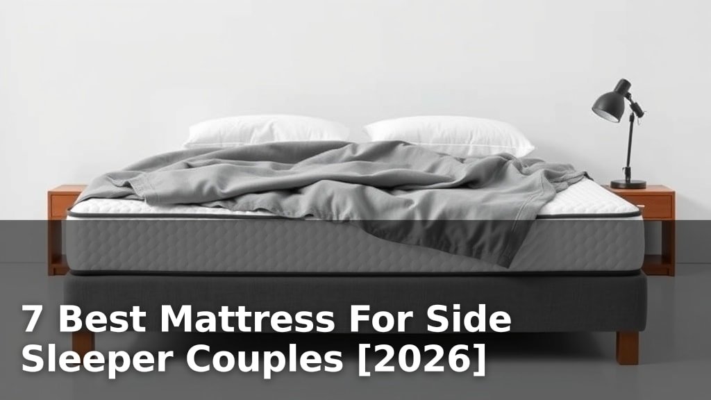 7 Best Mattress For Side Sleeper Couples [2026]
