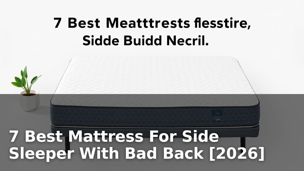 7 Best Mattress For Side Sleeper With Bad Back [2026]