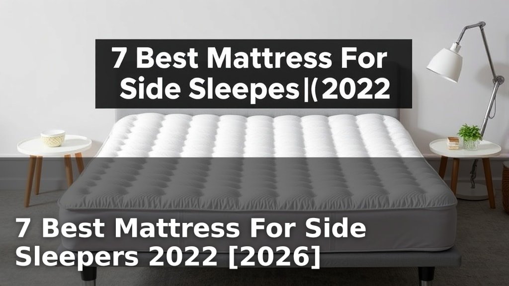 7 Best Mattress For Side Sleepers 2022 [2026]