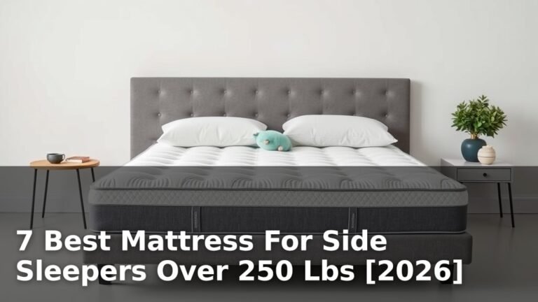 7 Best Mattress For Side Sleepers Over 250 Lbs [2026]