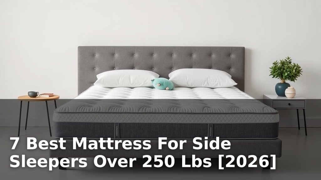 7 Best Mattress For Side Sleepers Over 250 Lbs [2026]