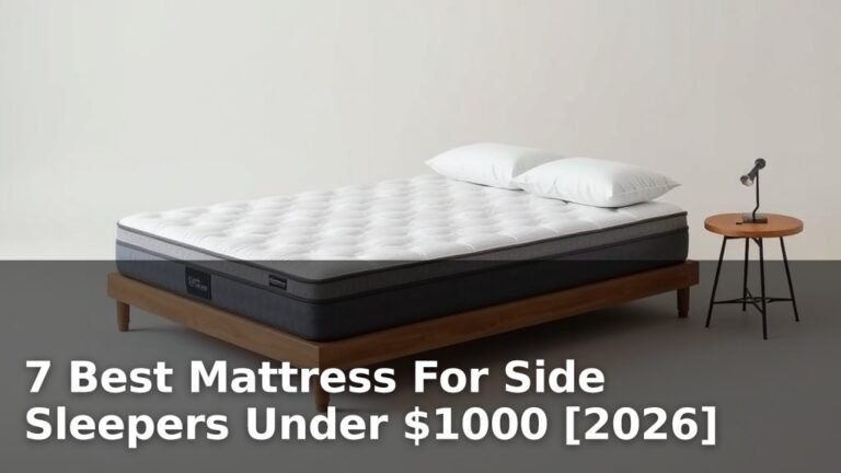 7 Best Mattress For Side Sleepers Under $1000 [2026]