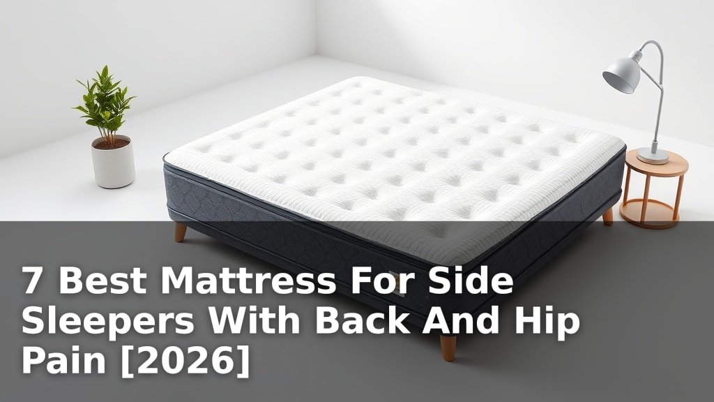 7 Best Mattress For Side Sleepers With Back And Hip Pain [2026]