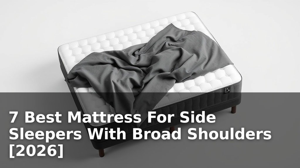 7 Best Mattress For Side Sleepers With Broad Shoulders [2026]