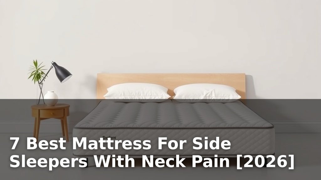 7 Best Mattress For Side Sleepers With Neck Pain [2026]