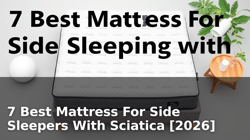 7 Best Mattress For Side Sleepers With Sciatica [2026]