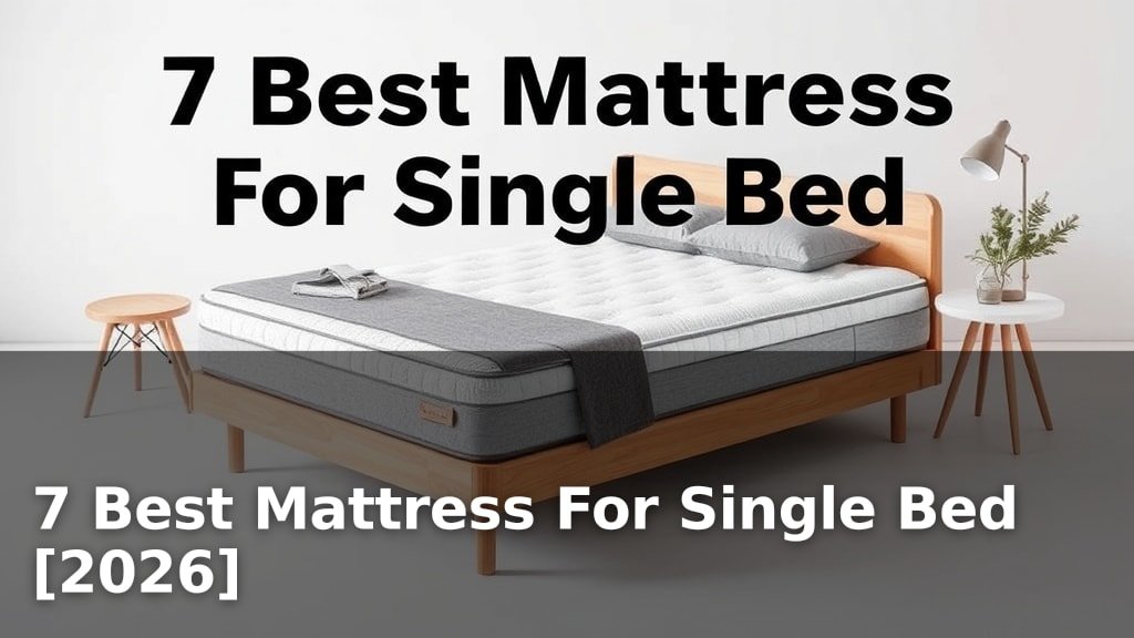 7 Best Mattress For Single Bed [2026]