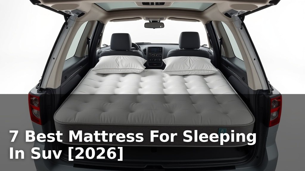7 Best Mattress For Sleeping In Suv [2026]