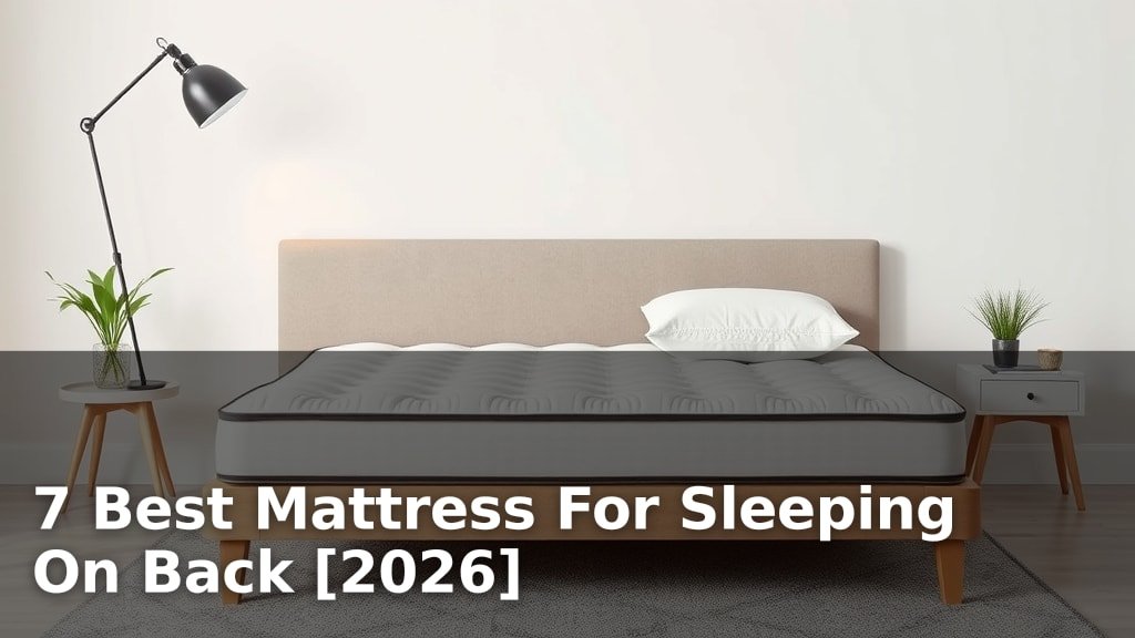 7 Best Mattress For Sleeping On Back [2026]