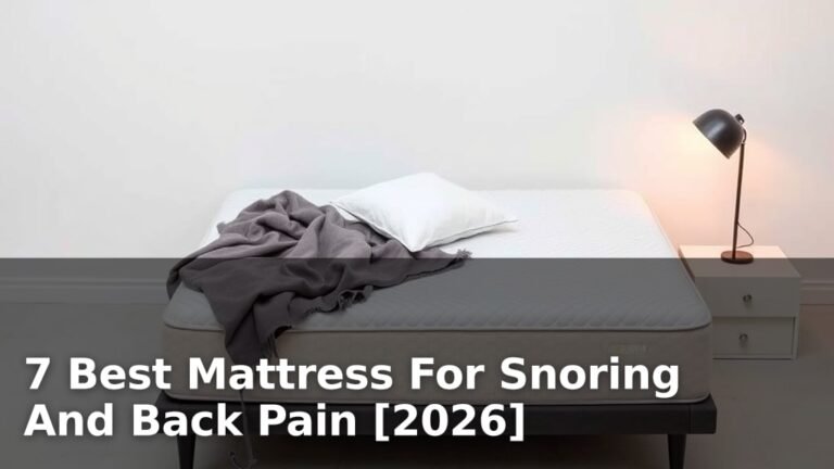 7 Best Mattress For Snoring And Back Pain [2026]