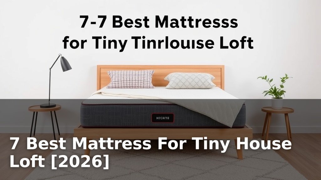 7 Best Mattress For Tiny House Loft [2026]