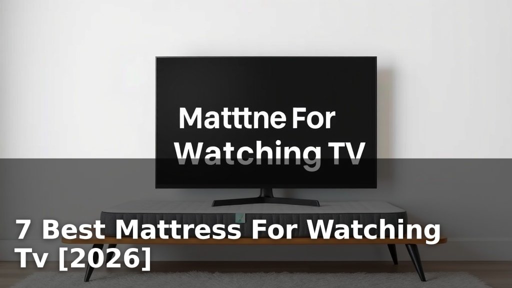 7 Best Mattress For Watching Tv [2026]