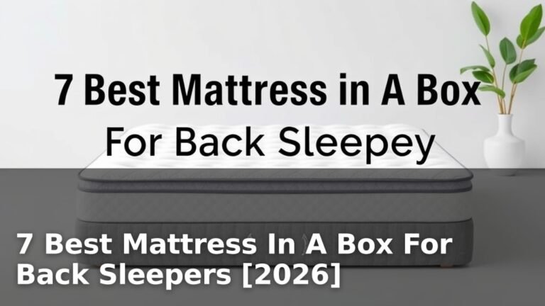 7 Best Mattress In A Box For Back Sleepers [2026]