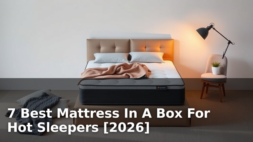 7 Best Mattress In A Box For Hot Sleepers [2026]