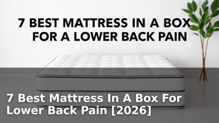 7 Best Mattress In A Box For Lower Back Pain [2026]