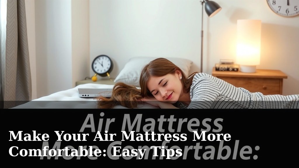 Make Your Air Mattress More Comfortable: Easy Tips