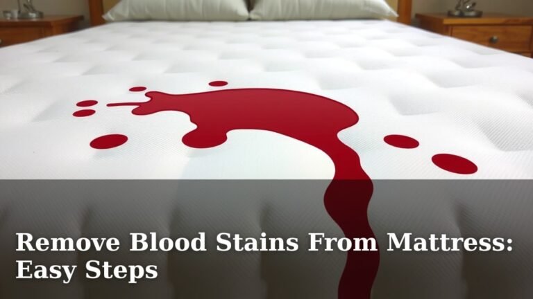 Remove Blood Stains From Mattress: Easy Steps