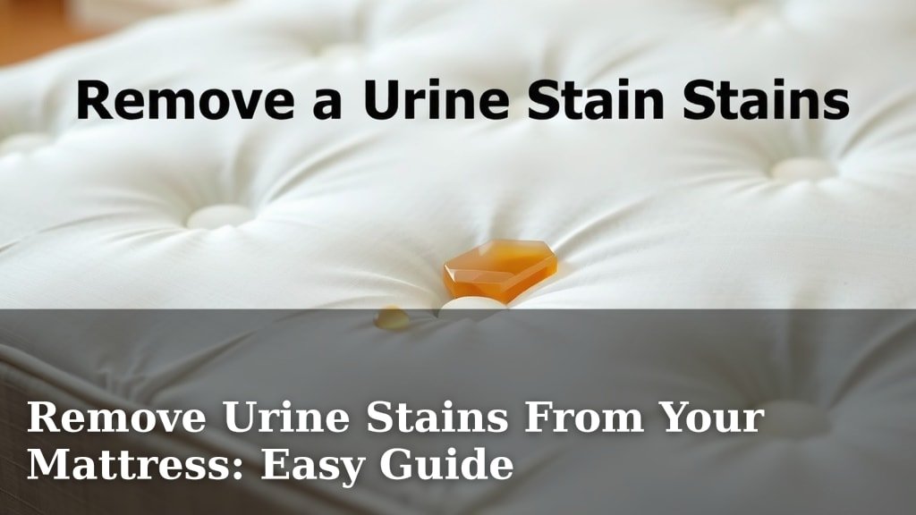 Remove Urine Stains From Your Mattress: Easy Guide