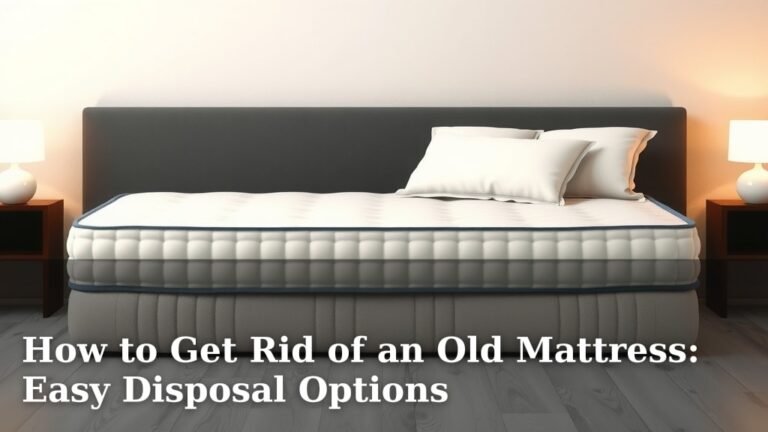 How to Get Rid of an Old Mattress: Easy Disposal Options