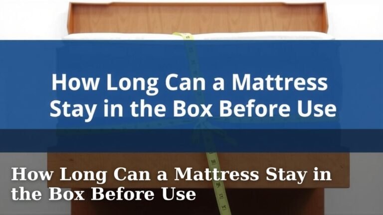 How Long Can a Mattress Stay in the Box Before Use