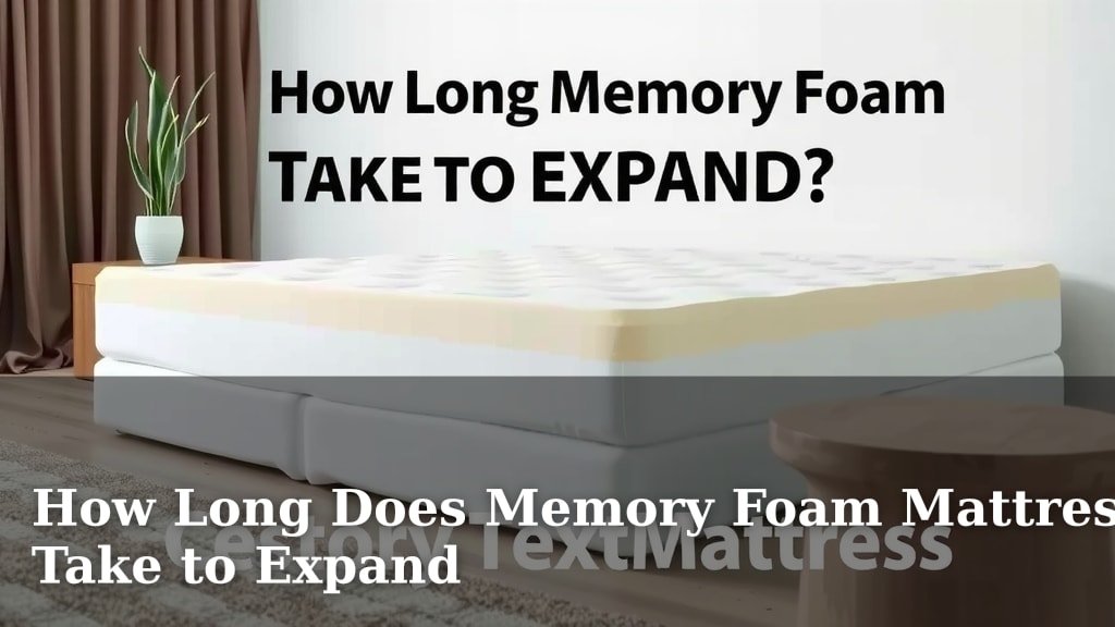 How Long Does Memory Foam Mattress Take to Expand