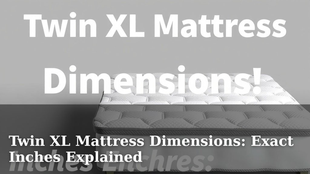 Twin XL Mattress Dimensions: Exact Inches Explained