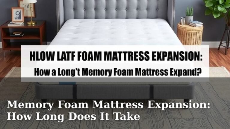 Memory Foam Mattress Expansion: How Long Does It Take