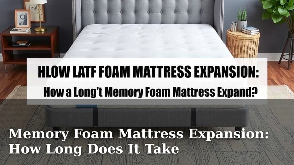 Memory Foam Mattress Expansion: How Long Does It Take