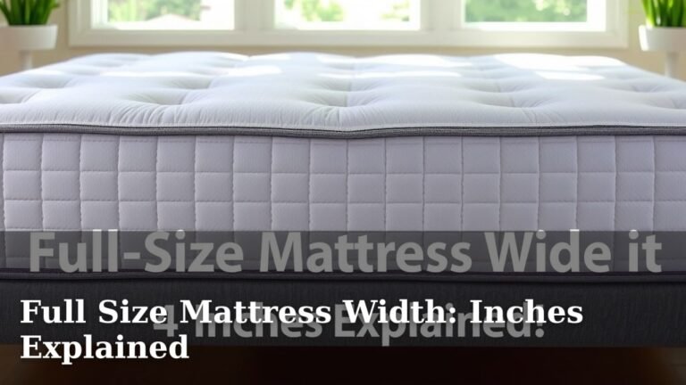 Full Size Mattress Width: Inches Explained