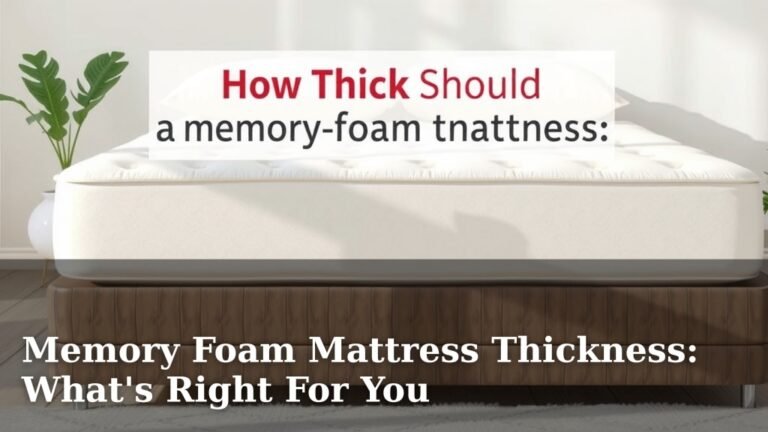Memory Foam Mattress Thickness: What’s Right For You