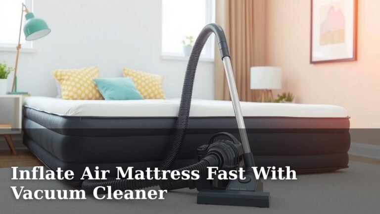 Inflate Air Mattress Fast With Vacuum Cleaner