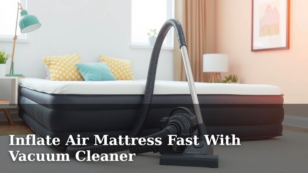 Inflate Air Mattress Fast With Vacuum Cleaner