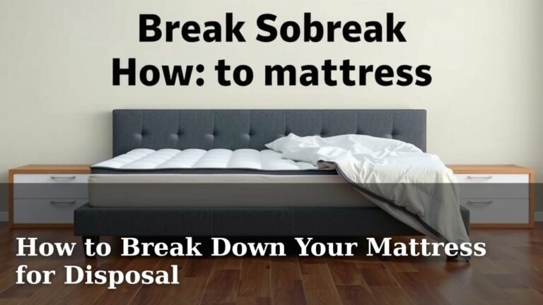 How to Break Down Your Mattress for Disposal